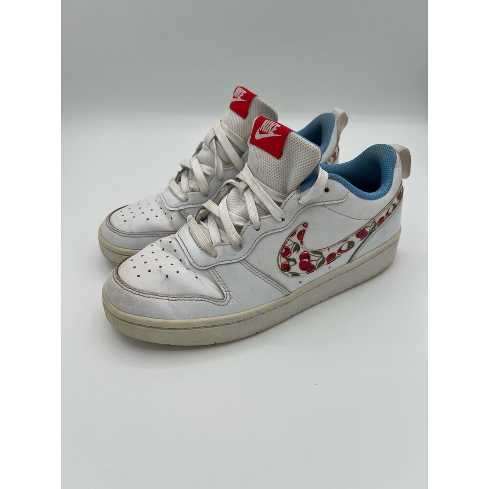 Nike Court‎ Low Top  All Day Play White & Cherries 5Y